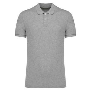 Native Spirit Mens Pique Polo Shirt / Moon Grey Heather